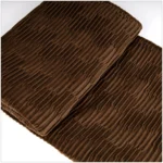 Showroom Villa Living Room Sofa Throw and Bedspread; Hotel-Style Italian-Inspired Light Luxury Coffee-Brown Velvet Crinkle-Weave Footboard Throw - Image 4