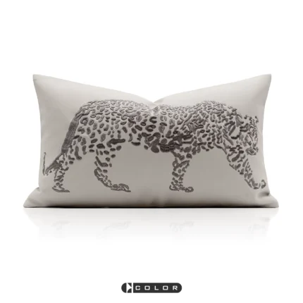 Cushions, Sofas, Living Room Showrooms, High-End Custom-Made, Modern Luxury, Leather, Leopard Print, Embroidered, Bedside Cushions, Long Pillows