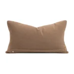 Brocade-Print Abstract Geometric Pattern Cushion Cover: Gray-Beige Shaggy Texture, Minimalist Modern Style for Showroom Living Rooms and Bedrooms - Image 5