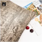 Light Gold Hot-Stamped Velvet Cushions for the Living Room Sofa in a Luxe Villa; Hotel Model Unit and Showroom Cushions - Image 2