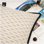 Soft Furnishings: Sofa, Model Home, Bay Window, Hotel, B&B, Modern, Nordic, Minimalist, Light Luxury, Beige, Linen, Cushions, Pillows - Image 2