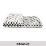 Show Home: Scandinavian Minimalist, Modern, New Chinese-Style, Light Luxury Living Room with Bay Window; Black-and-White Bedside Rug; Instagram-Style Plush Throw