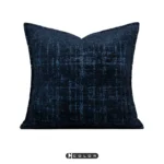 Soft Furnishings: Sofa, Model Home, Bay Window, Italian-Style Light Luxury, High-End Imported, Red and Blue Velvet Jacquard Cushions and Pillows - Image 2