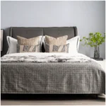 Affordable Luxury Showroom: Beige 10-Piece Bedding Set, Hotel Furniture Showroom, Bedding, Houndstooth Pillows, Throw Blankets - Image 4