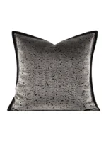 Cushions for Sofas and Living Rooms: Italian-Style Light Luxury, High-End, Modern Minimalist Gray Shag Fabric for Model Homes, Bedside Cushions, and Cushion Covers - Image 5