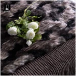 Modern Luxury Villa Showroom: Bed Throw, Hotel-Style Sofa Cover, Soft Brown Faux Fur Footboard Throw - Image 2