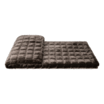 Showroom Villa Living Room Sofa Throw and Bedspread: Hotel-Style Italian-Inspired Light Luxury Coffee-Colored Silk Velvet Crinkle-Finish Footboard Throw - Image 5