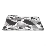 Modern luxury villa model home: bed throw, hotel-style sofa throw, black-and-white tweed footboard throw - Image 5