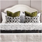 Brocade-Style Vintage Green 12-Piece Bedding Set for Model Rooms, B&Bs, Villas, and Showrooms—High-End Multi-Piece Sets - Image 5