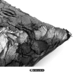 Soft furnishings: Sofa, model home, bay window, modern, Nordic, Italian, light luxury, high-end, deep gray, gold-embossed, crinkled throw pillows - Image 3