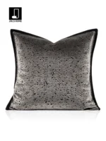 Cushions for Sofas and Living Rooms: Italian-Style Light Luxury, High-End, Modern Minimalist Gray Shag Fabric for Model Homes, Bedside Cushions, and Cushion Covers