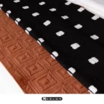 Soft Furnishings for Model Homes: Luxury 4-Piece Bedding Set with Orange 3D Quilted Cotton Texture (10-Piece Set) - Image 4