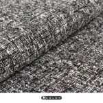 Soft Furnishings for Model Homes: Scandinavian Modern and Italian-Style Luxury Living Room with Bay Window—Black-and-White Cotton-Linen Textured Throw and Lounge Blanket - Image 4