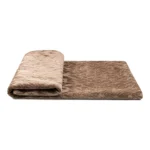 Jinshi Modern Minimalist Light Luxury Coffee-Brown Tiger-Print Velvet Throw—Perfect for Villa Model Home Living Rooms and as a Bed End Rug in Bedrooms - Image 5