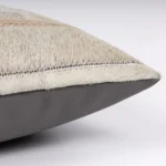Luxury-style gray horsehair-woven lumbar cushion for sofas and living rooms; model home and villa bedding cushion - Image 4