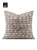 Cushions for Sofas and Living Rooms: Light Luxury, High-End Model Home, Wabi-Sabi Style, New Chinese Style, Beige Fringed Bedside Cushions and Pillow Covers - Image 5