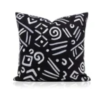 Soft Furnishings: Sofa, Model Home, Bay Window, Hotel, B&B, Modern, Nordic, Italian, Light Luxury, Black and White, Embroidered Cushions and Pillows - Image 5