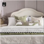 11-piece Wabi-Sabi-style bedding set in green – patterned bedding for showrooms, vacation rentals, and villas – high-quality multi-piece sets - Image 2