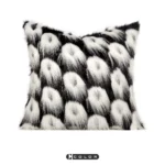 Soft furnishings, sofas, model homes, bay windows, hotels, modern, Nordic, Italian, light luxury, black and white, long-pile, hugging pillows, cushions
