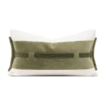 Green Imported Deer Velvet Woven Cushion for Sofas and Living Rooms: A Touch of Luxury—Sample Model Room Bed Cushion - Image 5
