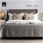 Affordable Luxury Showroom: Beige 10-Piece Bedding Set, Hotel Furniture Showroom, Bedding, Houndstooth Pillows, Throw Blankets