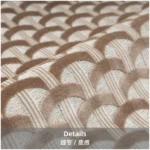 Brocade-Print Abstract Geometric Pattern Cushion Cover: Gray-Beige Shaggy Texture, Minimalist Modern Style for Showroom Living Rooms and Bedrooms - Image 7