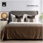 Modern Luxury-Chic Model Unit: 10-Piece Brown-Toned Bedding Set for Guesthouses and Villas—High-End Multi-Piece Bedding Sets for Showrooms - Image 2