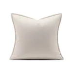 Jinshi Light Luxury Showroom Sofa Pillows: White and Beige Geometric Shaggy Cushions, Vintage-Style Villa Cushions, Showroom Cushions - Image 4