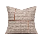 Showroom Furniture: Cushions, Sofas, Living Room, Minimalist Modern, Coffee Brown, Geometric Patchwork, Bedside Pillows, Large Back Cushions - Image 6