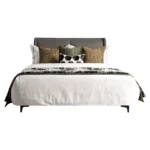 10-Piece Green-Toned Bedding Set for Model Rooms | Hotel Furniture Showroom Bedding Sets | Embroidered Square Pillows | Multi-Piece Sets - Image 5