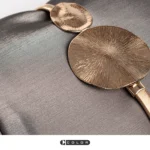 Soft furnishings: Sofa, model home, bedside, bay window, Nordic, Italian, light luxury, black velvet, textured, patchwork, lumbar pillows, throw pillows - Image 4