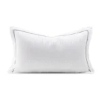 Jinshi Soft Furnishings Showroom: Italian-inspired, light luxury white-striped woven-texture high-end custom bedding four-piece set - Image 5