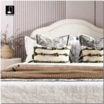 Brocade-Style Light Luxury Green 12-Piece Bedding Set for Model Homes, B&Bs, Villas, and Showrooms—High-End Multi-Piece Sets - Image 2