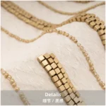 Soft furnishings, sofas, model homes, bay windows, modern, Nordic, Italian, light luxury, hand-beaded, gold metallic throw pillows - Image 3