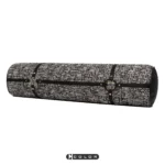 Interior Design: Sofa Showroom - Italian-Style Light Luxury Black-and-White Textured Leather with Tied Candy-Colored Pillows, Cylindrical Pillows, and Lumbar Support Cushions - Image 3