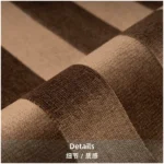 Brocade and taupe-colored cut-pile accent pillow; living room sofa lumbar pillow; model home and showroom display; bedside cushion; light luxury-style pillowcase - Image 4