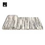 Showroom Villa Living Room Sofa Throw and Bedspread; Hotel-Style Italian-Inspired Light Luxury Black-and-White Striped Textured Footboard Throw