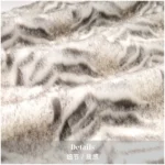 Jinshi Showroom: Modern, Minimalist, and Luxe Beige Faux Rabbit Fur Throw—Perfect for Villa Beds, Sofas, and More - Image 3