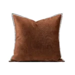 Orange Patchwork Square Cushions for Sofas and Living Rooms: A Touch of Luxury and Sophistication—Modern Showroom, Villa, and Bedside Cushions - Image 5