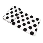 Jinshi Modern Minimalist Showroom: Black-and-White Polka Dot Throw, Children's Room Footboard Rug, Villa Showroom Sofa Throw - Image 4