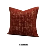 Soft Furnishings: Sofa, Model Home, Bay Window, Italian-Style Light Luxury, High-End Imported, Red and Blue Velvet Jacquard Cushions and Pillows - Image 4