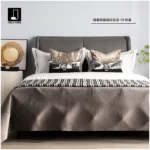 Modern Luxury Showroom: 10-Piece Gray Bedding Set; 4-Piece Bedding Set for Hotel Furniture Showroom - Image 2