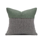 Soft Furnishings: Minimalist, Modern, New Chinese, and Scandinavian Minimalist Sofa Showroom - Light Luxury Green Textured Cushion Covers - Image 5