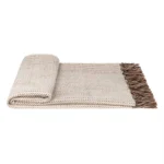 Modern Luxury Showroom Throw, Nordic Villa Sofa Cover, Hotel & B&B Beige Fringed Bedside Throw - Image 5