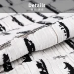 Showroom Sofa Living Room Light Luxury High-End Black and White Shag Pillows Hotel Villa Bay Window Bedside Cushions Pillow Covers - Image 3