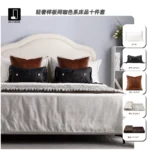 Jinsese Home Furnishings Showroom: 10-Piece Brown-Toned Bedding Set for Guesthouses and Villas – High-End Multi-Piece Bedding Sets