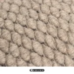 Soft Furnishings: Sofa, Model Home, Bay Window, Modern Italian-Style, Light Luxury, Wabi-Sabi Aesthetic, Beige-Brown Wool Cushions with Curved Edges - Image 4