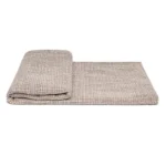 Soft Furnishings for Model Homes: Nordic Modern and Italian-Style Luxury Living Room with Bay Window, Beige Textured High-End Throw Blanket and Lounge Blanket - Image 5