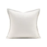 Brocade-Style Vintage-Inspired Beige Cushions, Designer Vintage-Print Cushions, Light Luxury Villa Sofa Cushions, Hotel Cushions - Image 4