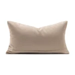 Brocade-patterned cotton-linen blend woven throw pillow; vintage-style living room sofa cushion; showroom display; green lumbar pillow for the bed - Image 4